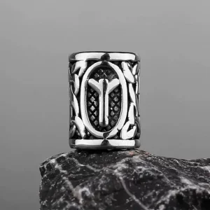 Perle de barbe viking rune elhaz